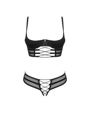Комплект Obsessive Roxelia 2-pcs crotchless set M/L SO9072 фото Купити Комплект Obsessive Roxelia 2-pcs crotchless set XS/S  Obsessive (Польща) 1 782 грн