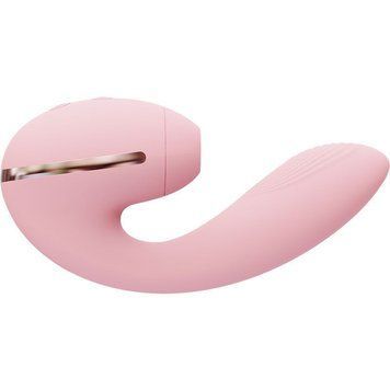 Вакуумный вибратор KISSTOY Tina Mini Pink, вагинально-клиторальный SO4954 фото Купить   KISSTOY (Китай) 3 972 грн