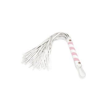Флогер Liebe Seele White & Pink Leather Flogger SX2832 фото Купити Флогер Liebe Seele White & Pink Leather Flogger  Liebe Seele (Японія) 1 145 грн