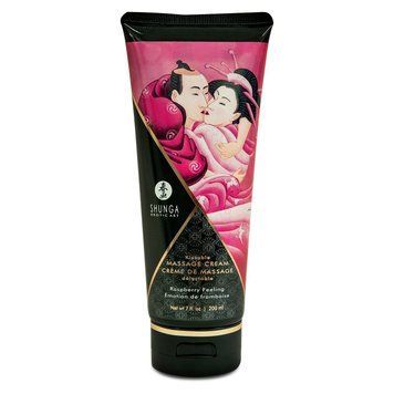 Съедобный массажный крем Shunga Kissable Massage Cream &ndash; Raspberry Feeling (200 мл) SO2504 фото Купить   Shunga (Канада) 969 грн