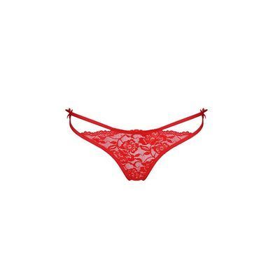 Трусики с завязочками по бокам Passion Exclusive WARDA THONG L/XL, red PS26701 фото Купить   Passion (Польща) 683 грн