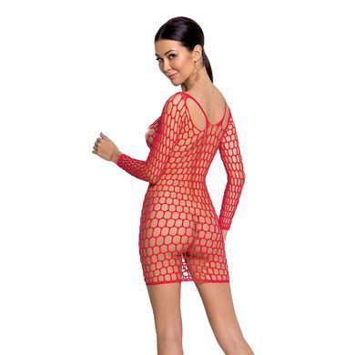 Бодістокінг-сукня з глибоким коміром Passion BS093 red, довгі рукави SO6398 фото Купити Бодістокінг-сукня з глибоким коміром Passion BS093 black, довгі рукави  Passion (Польща) 803 грн