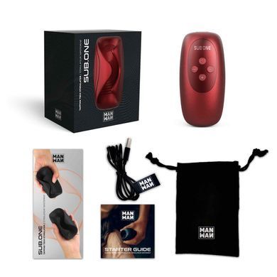 Мастурбатор с вибрацией Manwan SUB.ONE Velvet Red SX1379 фото Купить   Manwan (Франція) 5 072 грн