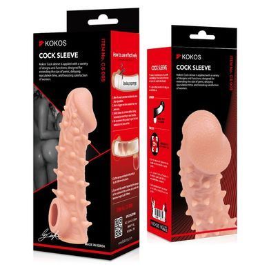Насадка на член Kokos Cock Sleeve CS 005 M SX1459 фото Купити Насадка на член Kokos Cock Sleeve CS 005 M  Kokos (Південна Корея) 618 грн