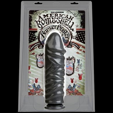 Фаллоимитатор для фистинга Doc Johnson American Bombshell Bunker Buster Gun Metal, диаметр 8,1см SO2783 фото Купить   Doc Johnson (США) 3 270 грн