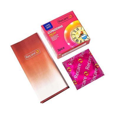 Презервативи Recare Delay Candy Condoms 3 шт, пролонгувальний ефект, цукерковий аромат SX3320 фото Купити Презервативи Recare Delay Candy Condoms 3 шт, пролонгувальний ефект, цукерковий аромат  Recare (Китай) 49 грн
