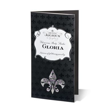 Пэстис из кристаллов Petits Joujoux Gloria set of 2 - Black/Purple, украшение на грудь SO3136 фото Купить   Petits Joujoux (Німеччина) 452 грн