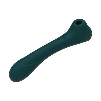 Вибратор и вакуумный клиторальный стимулятор 2-в-1 Alive Quiver Teal обновленная модель SO6018 фото Купить   Alive  2 817 грн