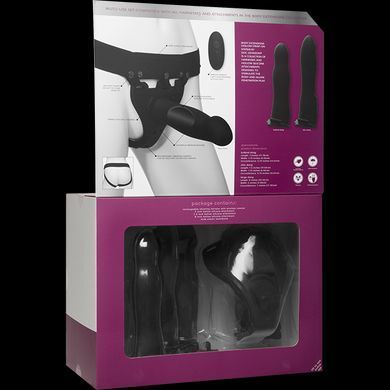 Набір для страпона з вібрацією Doc Johnson Body Extensions - BE Naughty - Black SO2793 фото Купити Набір для страпона з вібрацією Doc Johnson Body Extensions - BE Naughty - Black  Doc Johnson (США) 12 381 грн