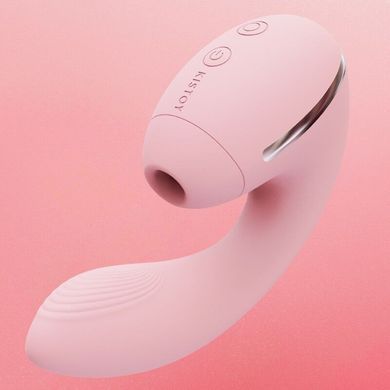 Вакуумный вибратор KISSTOY Tina Mini Pink, вагинально-клиторальный SO4954 фото Купить   KISSTOY (Китай) 3 972 грн