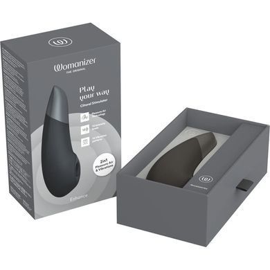 Вакуумний кліторальний стимулятор Womanizer Enhance Black (м'ята упаковка!!!) SX2519-R фото Купити Вакуумний кліторальний стимулятор Womanizer Enhance Black  Womanizer (Німеччина) 6 282 грн