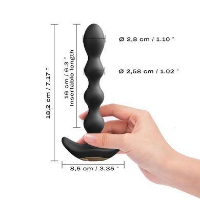 Анальний вібратор-намисто Dorcel FLEXI BALLS, гнучкий стовбур, пульт ДК SO6818 фото Купити Анальний вібратор-намисто Dorcel FLEXI BALLS, гнучкий стовбур, пульт ДК  Dorcel (Франція) 3 603 грн