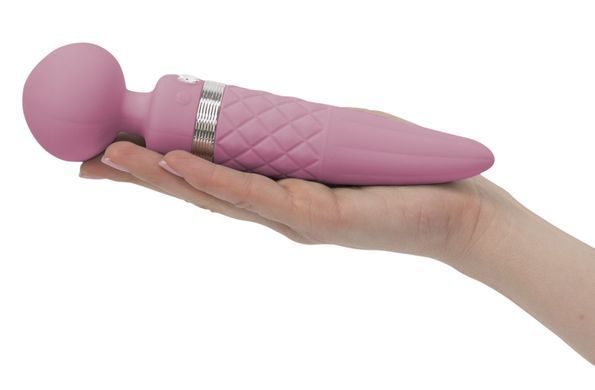Вибромассажер 2в1 PILLOW TALK - Sultry Pink, классический массажер и вибратор с ротацией, подогрев SO2717 фото Купить   Pillow Talk (Канада) 3 778 грн