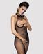 Бодистокинг из мелкой сетки с открытой грудью и доступом Obsessive Bodystocking N101 S/M/L SO7250 фото 1