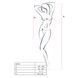 Бодистокинг Passion BS033 white, платье-сетка на бретелях, прозрачное PBS033W фото 4