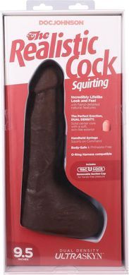 Упаковка Doc Johnson The Realistic Cock Squirting 9.5 Inch з характеристиками