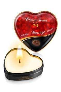 Массажная свеча-сердечко Plaisirs Secrets Chocolate (35 мл) SO1864 фото Купить   Plaisirs Secrets (Франція) 341 грн