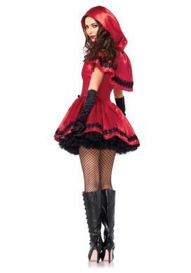 Еротичний костюм Червоної шапочки Leg Avenue Gothic Red Riding Hood L, сукня, накидка SO9124 фото Купити Еротичний костюм Червоної шапочки Leg Avenue Gothic Red Riding Hood S, сукня, накидка  Leg Avenue (США) 3 510 грн