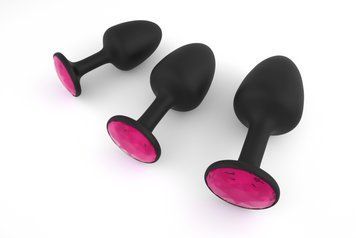 Анальная пробка Dorcel Geisha Plug Ruby M с шариком внутри, создает вибрации, макс. диаметр 3,2см MD1236 фото Купить   Dorcel (Франція) 1 561 грн