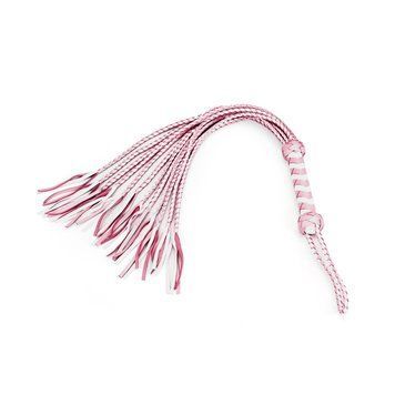 Флогер Liebe Seele White & Pink Leather Whip SX2833 фото Купити Флогер Liebe Seele White & Pink Leather Whip  Liebe Seele (Японія) 2 956 грн