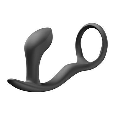 Анальна пробка з ерекційним кільцем Fun Factory BOOTIE RING Black SX3309 фото Купити Анальна пробка з ерекційним кільцем Fun Factory BOOTIE RING slate  Fun Factory  620 грн