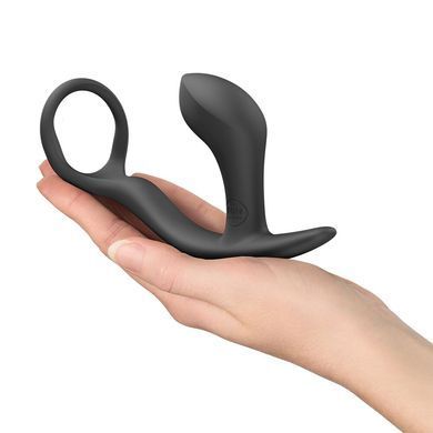 Анальна пробка з ерекційним кільцем Fun Factory BOOTIE RING Black SX3309 фото Купити Анальна пробка з ерекційним кільцем Fun Factory BOOTIE RING slate  Fun Factory  620 грн