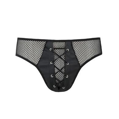 Чоловічі труси зі шнурівкою Passion 035 SLIP RICHARD L/XL Black, екошкіра, сітка SO7576 фото Купити Чоловічі труси зі шнурівкою Passion 035 SLIP RICHARD L/XL Black, екошкіра, сітка  Passion (Польща) 1 431 грн
