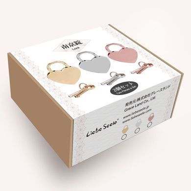 Замочек Liebe Seele Heart Shape Padlock Gold (2 шт) SX1677 фото Купить   Liebe Seele (Японія) 692 грн