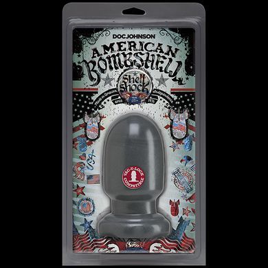 Анальная пробка для фистинга Doc Johnson American Bombshell - Shell Shock S Gun Metal, диаметр 7,4см SO2784 фото Купить   Doc Johnson  2 592 грн