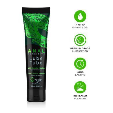 Анальна змазка Orgie Lube Tube Anal Sensitive, 100 мл, водна основа, імітація силікону SX1510 фото Купити Анальна змазка Orgie Lube Tube Anal Sensitive, 100 мл, водна основа, імітація силікону  Orgie (Бразилія-Португалія) 646 грн