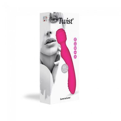 Вибромассажер 2в1 Love To Love TWIST Rose, 2 мотора, стимулирующий рельеф, водостойкий SO3566 фото Купить   Love To Love (Франція) 3 085 грн