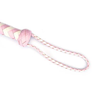 Флоггер Liebe Seele White & Pink Leather Whip SX2833 фото Купить   Liebe Seele (Японія) 2 956 грн