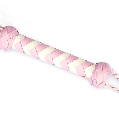 Флоггер Liebe Seele White & Pink Leather Whip SX2833 фото Купить   Liebe Seele (Японія) 2 956 грн