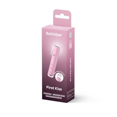 Вакуумний стимулятор Satisfyer First Kiss, технологія 3D Air Pulse (пошкоджене паковання!!!), Рожевий