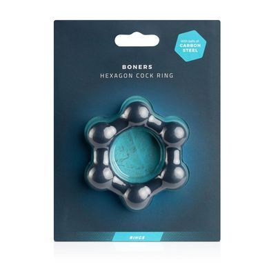 Эрекционное кольцо Boners Hexagon Cock Ring SO8873 фото Купить   Boners  784 грн