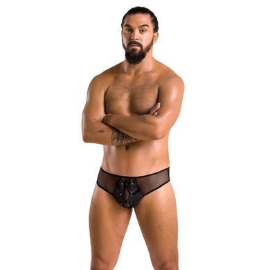 Чоловічі труси зі шнурівкою Passion 035 SLIP RICHARD L/XL Black, екошкіра, сітка SO7576 фото Купити Чоловічі труси зі шнурівкою Passion 035 SLIP RICHARD L/XL Black, екошкіра, сітка  Passion (Польща) 1 431 грн