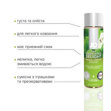 Смазка на водной основе JO H2O &mdash; Green Apple (120 мл) без сахара, растительный глицерин SO1677 фото Купить   JO (США) 794 грн