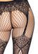 Колготки Leg Avenue Fishnet tights with back seam One size Black, задний шов, кружево, сетка SO8581 фото 4