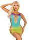 Платье Leg Avenue Seamless Ombre Faux Lace Up Mini Dress One Size Ocean SX2775 фото 1