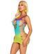 Платье Leg Avenue Seamless Ombre Faux Lace Up Mini Dress One Size Ocean SX2775 фото 3