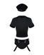 Еротичний костюм поліцейського Obsessive Police set S/M, black, топ, шорти, кепка, пояс, портупея SO7725 фото 4