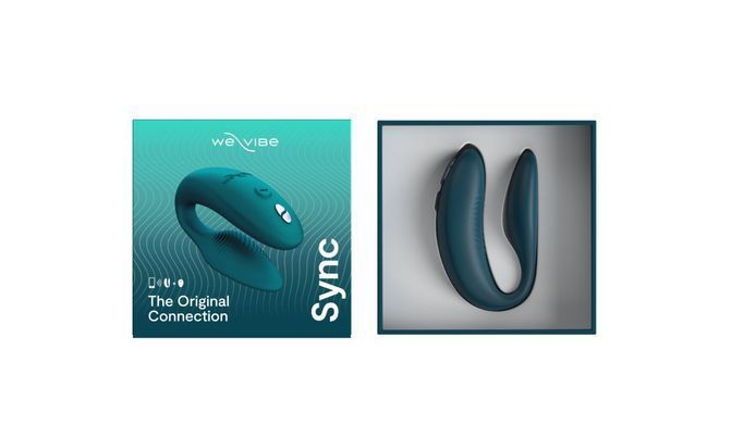 Смарт-вибратор для пар We-Vibe Sync 2 Green Velvet, 10 виброрежимов, пульт ДУ SO8760 фото Купить   We-Vibe (Канада) 5 820 грн