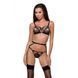 Пояс-стрепы с подвязками для чулок Passion Exclusive MEGGY GARTER BELT L/XL, black PS27707 фото 1