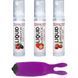 Набор из 3-х вкусов стимулирующего лубриканта Amoreane Med (3х10мл) и вибропули Adrien Lastic Purple SO6019 фото 1