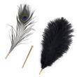 Лоскітка LOCKINK SEVANDA Natural Peacock Flirting Feather Tickler, перо павича