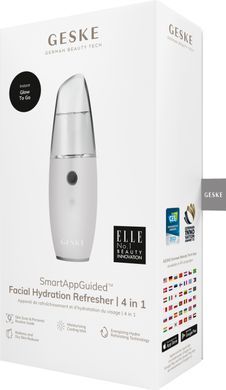 Зволожувач для шкіри обличчя GESKE Facial Hydration Refresher 4 in 1 white HB0161 фото Купити Зволожувач для шкіри обличчя GESKE Facial Hydration Refresher 4 in 1 white  GESKE 1 279 грн