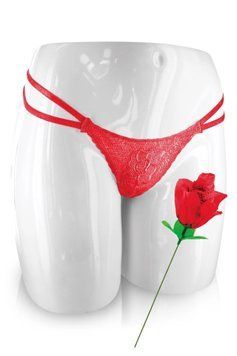 Мереживні трусики у вигляді троянди Fun Novelties Rose You Red Fun Novelties  &mdash; фото