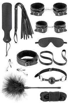 Набор для BDSM Fetish Tentation SM Bondage Box in vegan leather 10pcs SX1092 фото Купить   Fetish Tentation (Франція) 1 801 грн