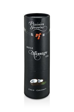 Масажна олія Plaisirs Secrets Coconut (59 мл) з афродизіаками, їстівна, подарункова упаковка SO1838 фото Купити Масажна олія Plaisirs Secrets Coconut (59 мл) з афродизіаками, їстівна, подарункова упаковка  Plaisirs Secrets (Франція) 489 грн