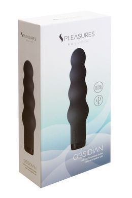 Вибратор S Pleasures Bullets Obsidian, черный, в виде ряда шариков, 10 режимов, диаметр 4 см SX1603 фото Купить   S Pleasures (Іспанія) 1 376 грн